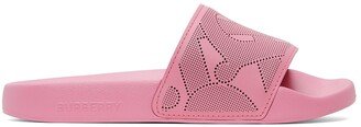 Pink Monogram Furley Slides