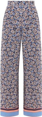 Printed Wide Leg Pants