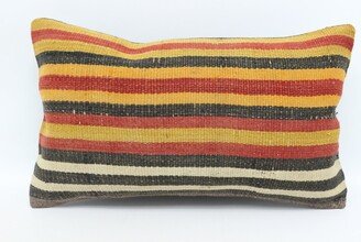 Kilim Pillow Covers, Body Pillow, Throw Cover, Red Striped Cushion, Mother Gift 6335