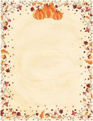 Great Papers! Painted Pumpkin Letterhead 8.5 x 11 80 Count (2015086)