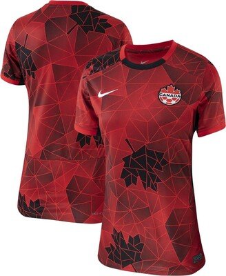 Women's Red Canada Women's National Team 2023 Home Replica Jersey - Red, Black