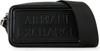 Embossed-Logo Crossbody Bag