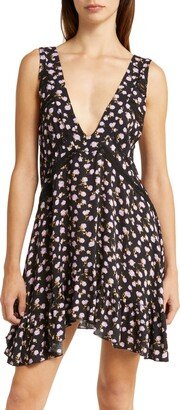 Let It Happen Plunge Neck Minidress