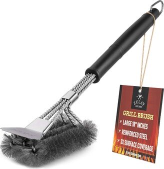 Long Handle Grill Brush and Scraper for All Grill Types