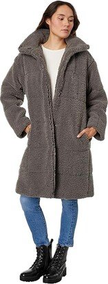 Quilted Sherpa Full-Length Teddy (Carbon Grey) Women's Clothing