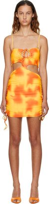 GUIZIO SSENSE Exclusive Yellow & Orange Minidress