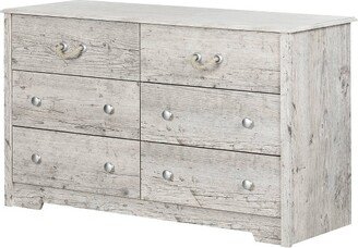 Aviron 6-Drawer Double Kids' Dresser Seaside Pine