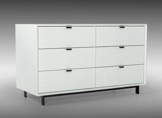 Nova Domus Valencia Contemporary White Dresser