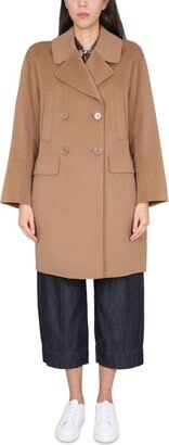 Double-breasted Long-sleeved Coat-AN