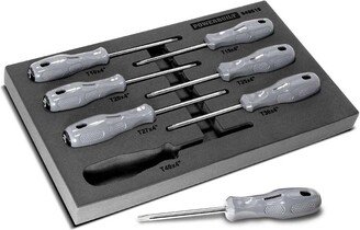 Powerbuilt 7 Piece Pro Tech Acetate Torx Screwdriver Set