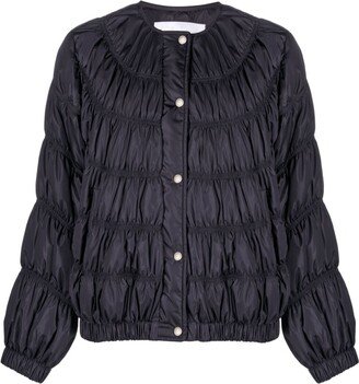 Ruched Quilted Jacket