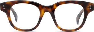 Wayfarer-Frame Logo Printed Glasses