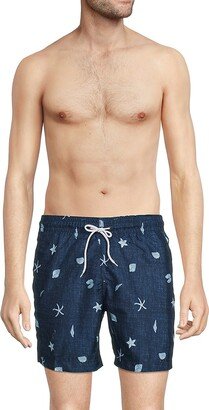 Trunks Surf + Swim Marine Print Swim Shorts