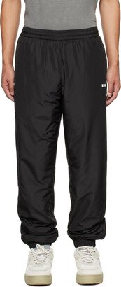 Black Drawstring Lounge Pants-AE