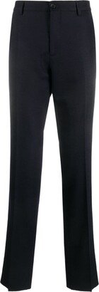 Straight-Leg Virgin-Wool Tailored Trousers