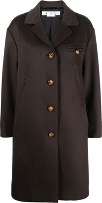 Single-Breasted Button Coat-AB