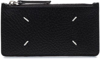 Four-Stich Zipped Cardholder