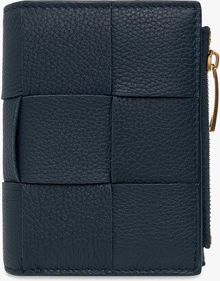 Leather Wallet Navy - Blue-AA