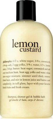 Lemon Custard 3-In-1 Shampoo, Shower Gel And Bubble Bath, 16 Oz