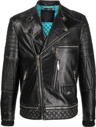 Zipped Biker Jacket-AD