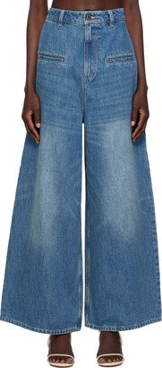 Fax Copy Express SSENSE Exclusive Blue Jeans