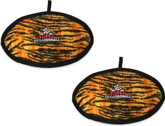 Tuffy Mega Odd Ball Tiger, 2-Pack Dog Toys