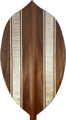 Mahogany & Curly Maple Paddle - Hawaiian Outrigger Canoe Paddling