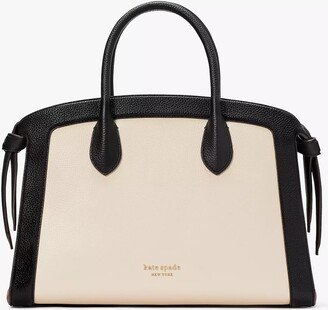 Knott Colorblocked Large Zip-Top Satchel