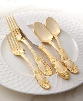 65-Piece Gold-Plated Grand Duchess Flatware Service