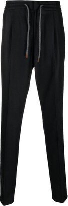 Tapered Virgin-Wool Track Pants