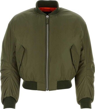 Zip-Up Down Bomber Jacket