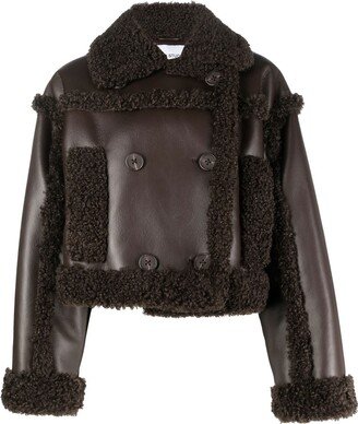 Cropped Faux Shearling Jacket