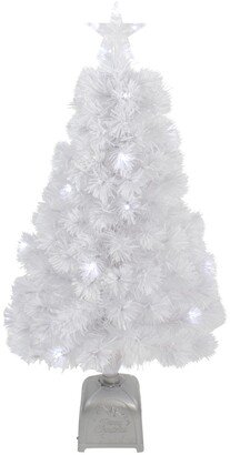 Northlight 3' Pre-Lit Led Colour Changing Fibre Optic Artificial Christmas Tree