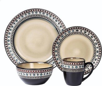 16 Piece Glazed Dinnerware