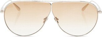 Aviator Teardrop Framed Sunglasses