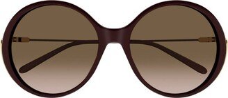 Round Frame Sunglasses-BU