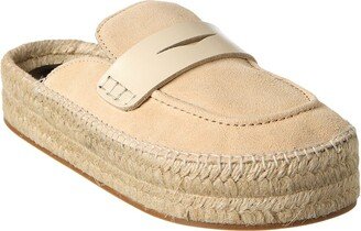 Suede & Leather Platform Espadrille