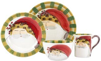 Old St. Nick Animal Hat 4 Piece Place Setting