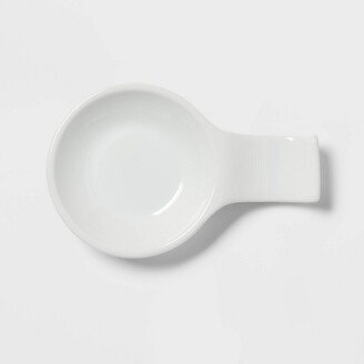 1.4oz Porcelain Sauce Dish with Chopsticks Holder White