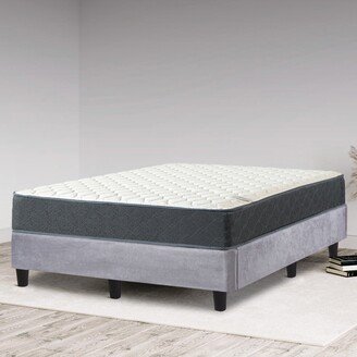 Onetan, Mattress and Platfrom Bed Set, 9-Inch Medium Tight Top Hybrid Mattress and 13 Wood Premium Platform Bed