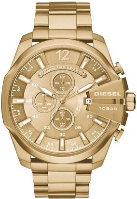 Men's Chronograph Mega Chief Gold-Tone Stainless Steel Bracelet Watch 59x51mm