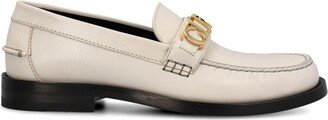 Logo Plaque Slip-On Loafers-AJ