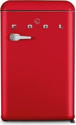 4.0 Cu. Ft. Retro Refrigerator, Red