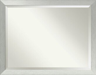 Brushed Sterling 44x34 Bathroom Mirror