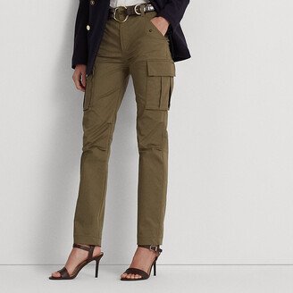 Lauren Petite Ralph Lauren Cotton Sateen Cargo Pant