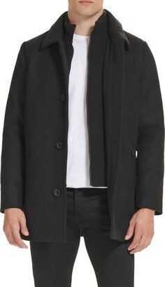 Single Button Wool Blend Knit Blazer