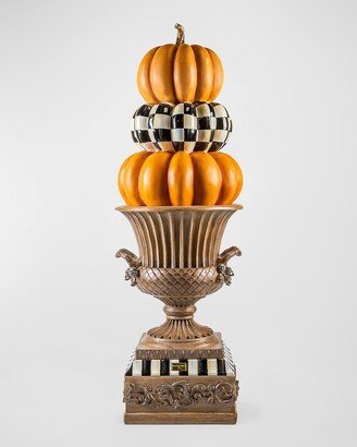 Fall On The Farm Stacked Pumpkin Trophy Urn