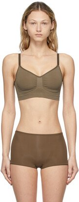 Khaki Seamless Sculpting Bra