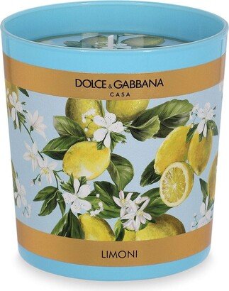 Lemon-Print Scented Candle (250g)