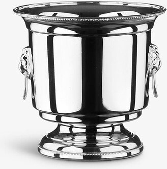 Silver Plated Lion-embellished Silver-plated Stainless-steel ice Bucket